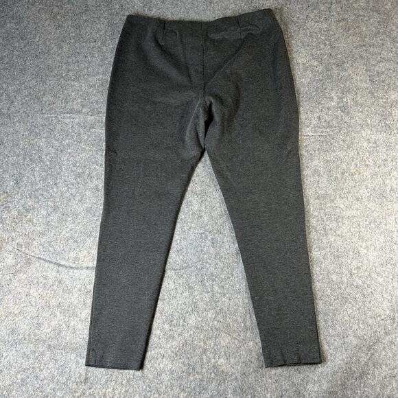 J Jill Ponte Leggings Womens XL Heather Gray Stretch Career Pull On Pant - Picture 8 of 9
